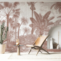 Mural egzotyczny krajobraz PaperMint PALMERAIE Old Brown R034 Les Essentiels