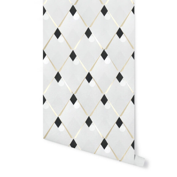 Tapeta romby Papermint ARELQUIN Cendre Dore 1064 Classics
