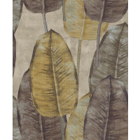 Tapeta duże liście tropikalne Decoprint TA25082 Rubbertree Thaiti