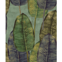 Tapeta duże liście tropikalne Decoprint TA25083 Rubbertree Thaiti