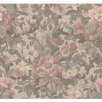 Tapeta kwiaty vintage Rebel Walls R19266 Vintage Garden Pastel Vintage Brocade