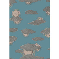 Tapeta słońce i chmury Cole & Son Soli e Nuvole 123/2010 Fornasetti Senza Tempo II