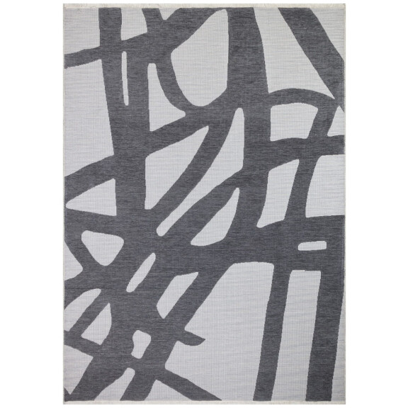 Dywan dwustronny abstrakcyjny Boucle 4122 Abstract Grey