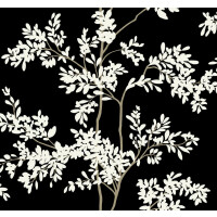 Tapeta drzewa York Wallcoverings BL1804 Lunaria Silhouette Blooms II