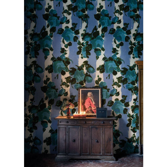 Fototapeta kwiaty i paski London Art MRN02 1 ANITA Marni
