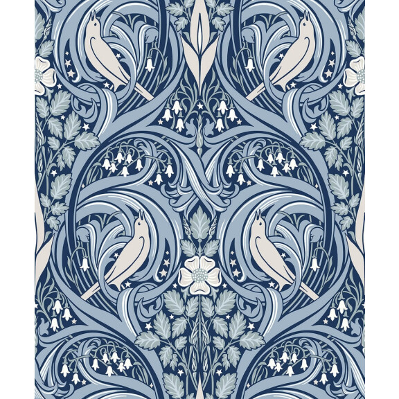 Tapeta roślinny ornament ptaki Seabrook ET12202 Legacy Prints