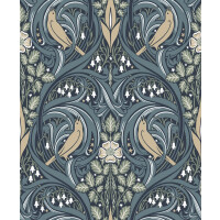 Tapeta roślinny ornament ptaki Seabrook ET12212 Legacy Prints