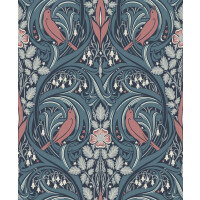 Tapeta roślinny ornament ptaki Seabrook ET12222 Legacy Prints