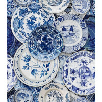 Mural talerze Mind the Gap DELFTWARE WP20187 Premium Designer Wallpaper Collection