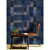 Mural patchwork dżins Mind the Gap JUTE WP20206 Premium Designer Wallpaper Collection