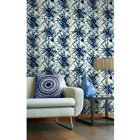 Mural jak tkanina barwiona krawatowo ind the Gap SHIBORI SWIRLS WP20205 Premium Designer Wallpaper Collection