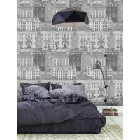 Mural miasto Mind the Gap AMSTERDAM Neutral WP20209 Premium Designer Wallpaper Collection