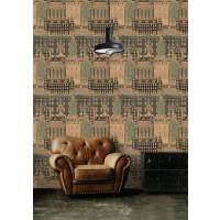 Mural miasto Mind the Gap AMSTERDAM Orange WP20210 Premium Designer Wallpaper Collection