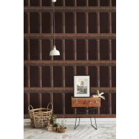 Mural architektura kolumny Mind the Gap ATHENA Copper WP20213 Premium Designer Wallpaper Collection