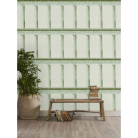 Mural architektura kolumny Mind the Gap ATHENA Moss WP20214 Premium Designer Wallpaper Collection