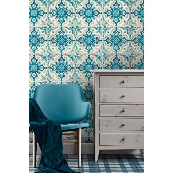 Mural jak płytki Mind the Gap LONGWY WP20180 Premium Designer Wallpaper Collection