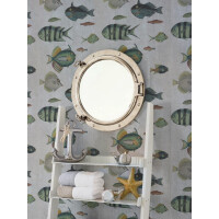 Mural ryby Mind the Gap POISSONS Grey WP20182 Premium Designer Wallpaper Collection
