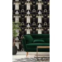 Mural art-deco Mind the Gap GLAMOUR Dark WP20226 Premium Designer Wallpaper Collection