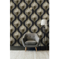 Mural geometryczny w stylu art-deco Mind the Gap METROPOLIS WP20228 Premium Designer Wallpaper Collection