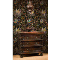 Mural indyjskie scenki rodzajowe Mind the Gap HINDUSTAN Anthracite WP20256 Premium Designer Wallpaper Collection