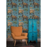 Mural indyjskie słonie Mind the Gap THE PROCESSION WP20170 Premium Designer Wallpaper Collection