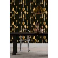Mural sztućce Mind the Gap CUTLERY Brass WP20246 Premium Designer Wallpaper Collection