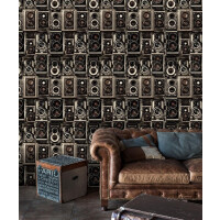 Mural w stylu retro Mind the Gap OBSCURE WP20239 Premium Designer Wallpaper Collection