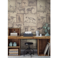 Mural szkielety zwierząt Mind the Gap ZOOARCHELOGY WP20236 Premium Designer Wallpaper Collection
