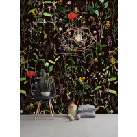 Mural łąka Mind the Gap AQUAFLEUR Anthracite WP20173 Premium Designer Wallpaper Collection