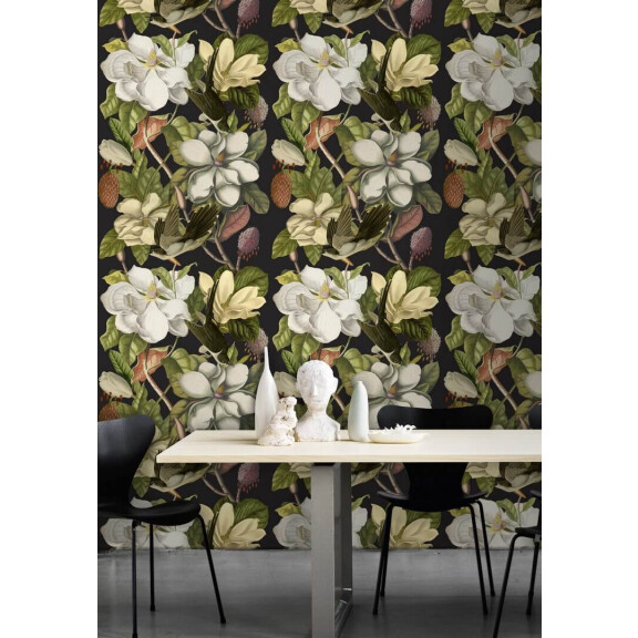 Mural kwiaty magnolii Mind the Gap MAGNOLIA WP20171 Premium Designer Wallpaper Collection