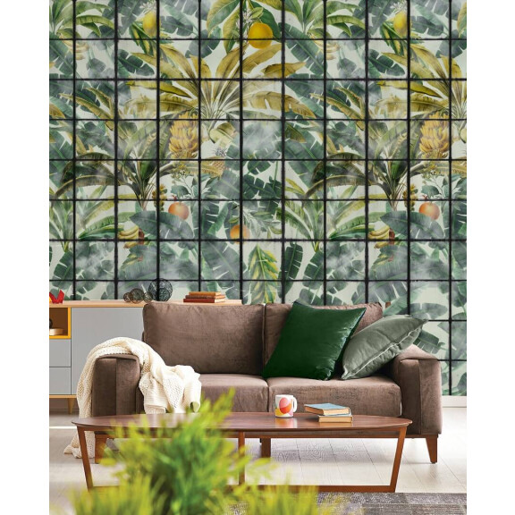 Mural egzotyczny ogród Mind the Gap ORANGERIE WP20176 Premium Designer Wallpaper Collection