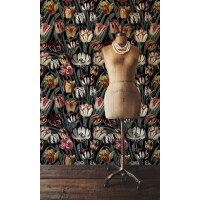 Mural tulipany Mind the Gap TULIPA Dark WP20177 Premium Designer Wallpaper Collection