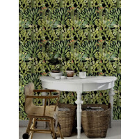 Mural kaktusy Mind the Gap OPUNTIA Anthracite WP20165 Premium Designer Wallpaper Collection