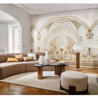 Mural w stylu Art Deco z czaplami Casamance 76193160 Elephantine Bord Du Nil