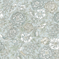 Tapeta botaniczna kwiaty i ptaki Boras Tapeter Dagmar 5528 Swedish Grace
