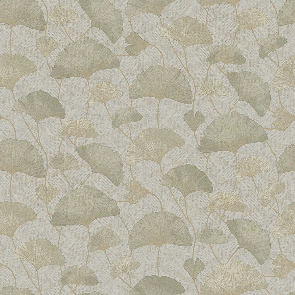 Tapeta liście Ginkgo Biloba Boras Tapeter Sophia 5529 Swedish Grace