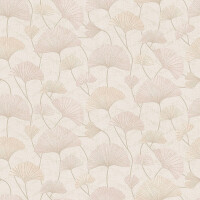 Tapeta liście Ginkgo Biloba Boras Tapeter Sophia 5531 Swedish Grace