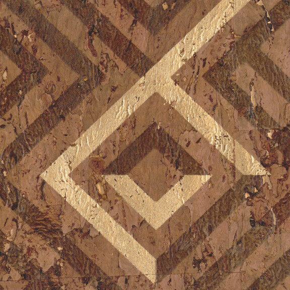 Tapeta Geometryczna Naturalny Korek Elitis RM988 20 Labyrinthe Essence De Liege