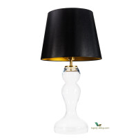 Lampa stołowa Flores Transparent Brass Famlight
