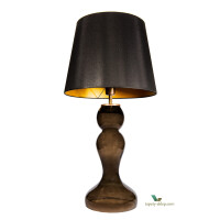 Lampa stołowa Flores Gray Old Brass Famlight