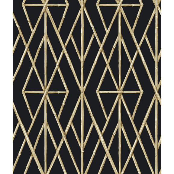 Tapeta Trejaż Bambusowy York CV4448 Riviera Bamboo Trellis Water's Edge