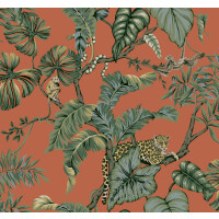 Tapeta Zwierzęta I Liście York HO2142 Jungle Cat Ronald Redding Traveler
