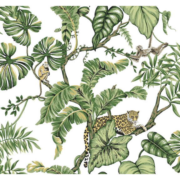 Tapeta Zwierzęta I Liście York HO2145 Jungle Cat Ronald Redding Traveler