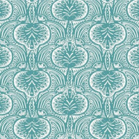 Tapeta Orientalny Damask York HO2151 Lotus Palm Ronald Redding Traveler