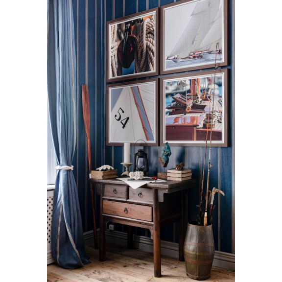 Tapeta Pasy Mind The Gap KATALIN STRIPE Seaport Blue WP30070 Sundance Villa Complementary