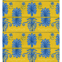 Tapeta Ornament Mind The Gap MYKONOS VILLA MOTIF Lemon WP30044 Sundance Villa Complementary