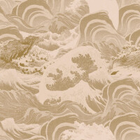 Tapeta Fale Mind The Gap SEA WAVES Taup WP30062 Sundance Villa Complementary