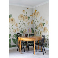 Fototapeta kwietny ogród Rebel Walls R18692 Sweet Buttercups Sand Cottage Core