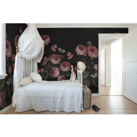 Fototapeta kwietny ogród Rebel Walls R18693 Sweet Buttercups Midnight Cottage Core