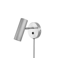 Kinkiet ryflowany 433353 Hubble Brushed Steel Globen